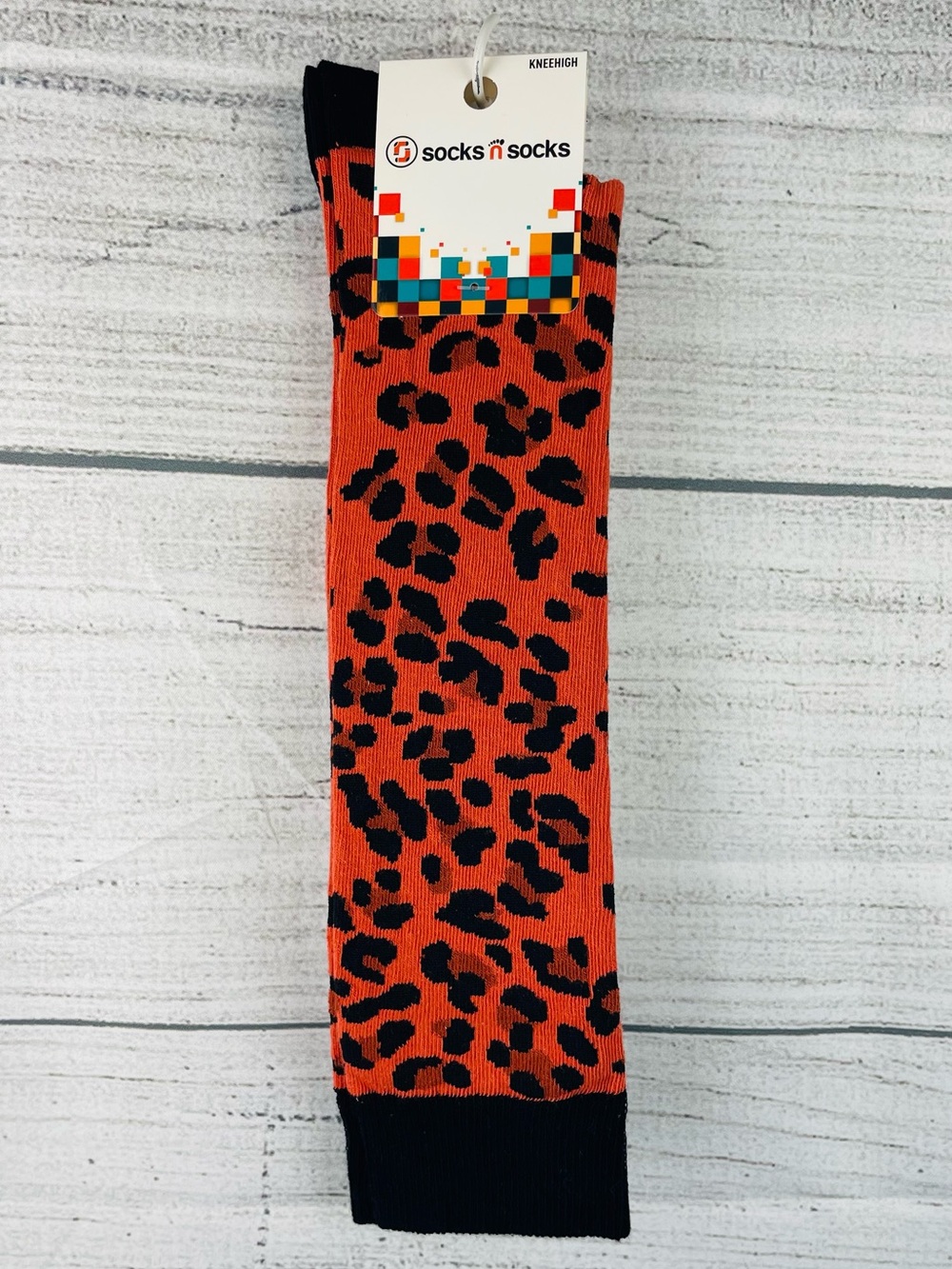 Socks n Socks Women's One Size Knee High Cute Leopard Print Socks - NEW 1 Pair